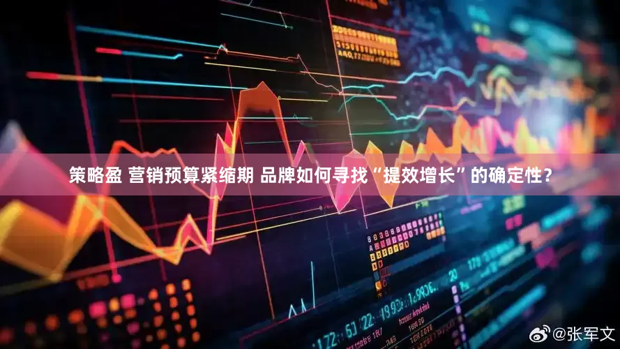 策略盈 营销预算紧缩期 品牌如何寻找“提效增长”的确定性？