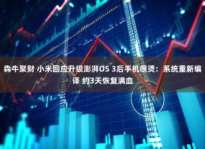 犇牛聚财 小米回应升级澎湃OS 3后手机很烫：系统重新编译 约3天恢复满血
